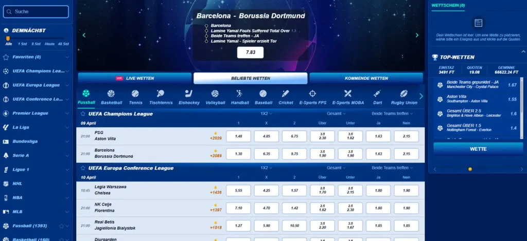 Sportwetten bei BassBet