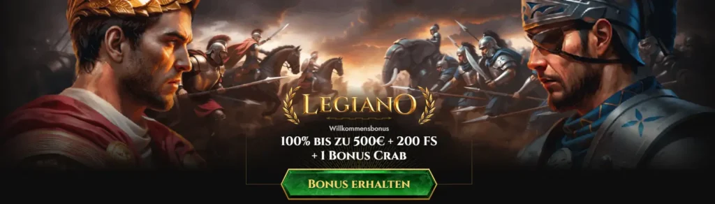 Bonus für Neukunden im Legiano Casino
