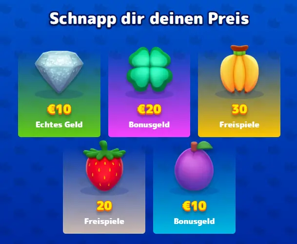 Preise im Bonus Crab Spiel