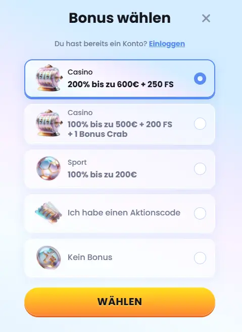 Exklusiver Casino Willkommensbonus im CasinoLab Online Casino